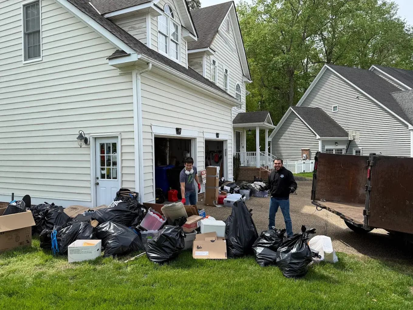 Yard debris removal in Hampton Roads β brush and yard waste cleared by ProGrade Cleanups